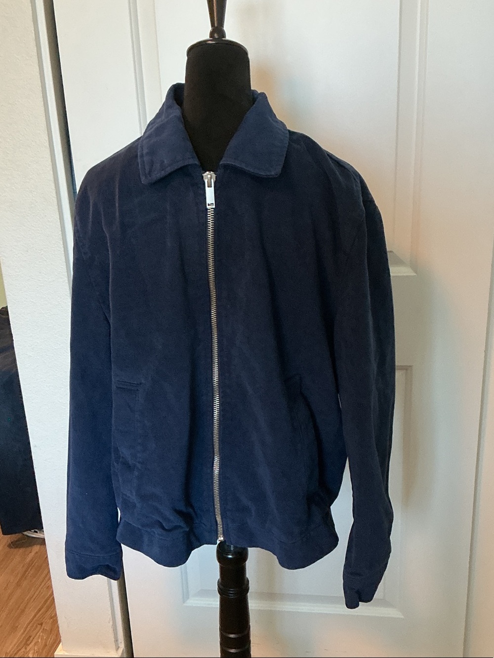 Zara Men's blue canvas, Work/Harrington jacket CL